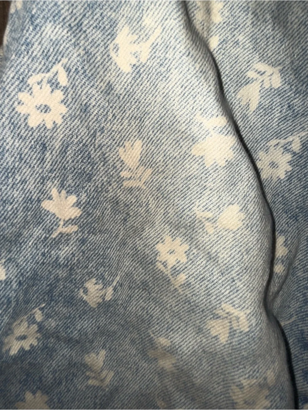 Old Navy Light Blue Floral Print Kids Jeans
